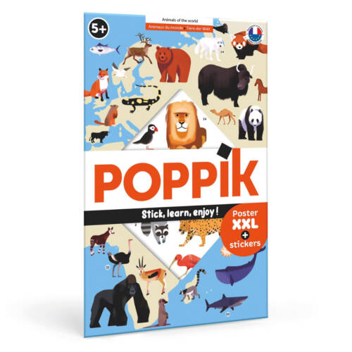 Ludibrium-Poppik - Sticker Lernposter Tiere der Welt