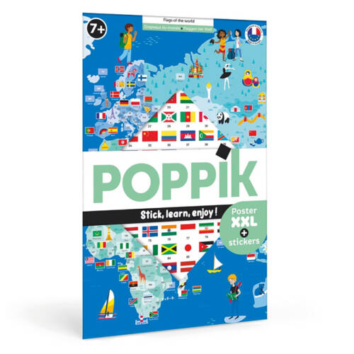 Ludibrium-Poppik - Sticker Lernposter Flaggen der Welt