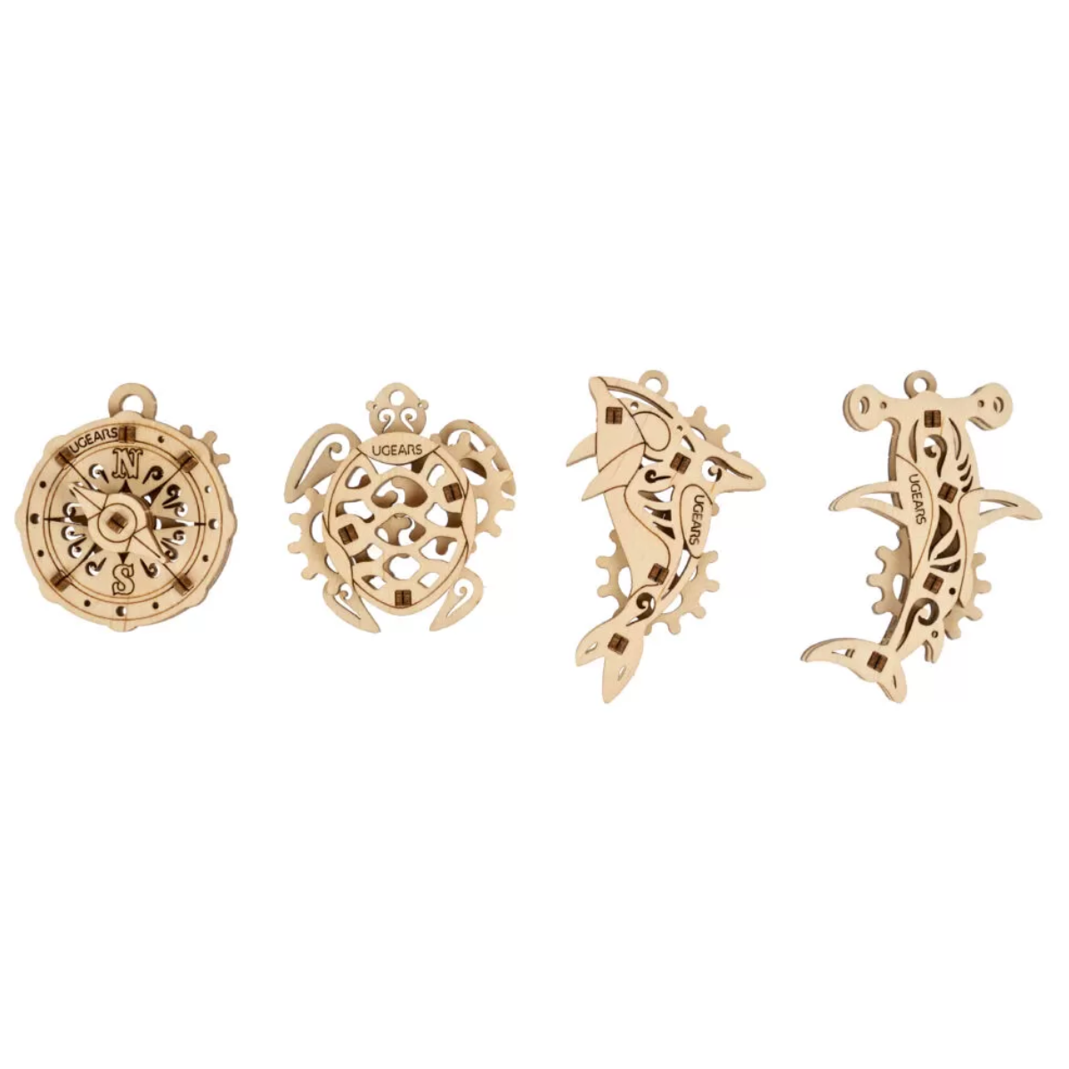 UGEARS 70201 - U-Fidgets Atlantic Ocean - Einsteigerset 3-D Holzspielzeug – Bild 5