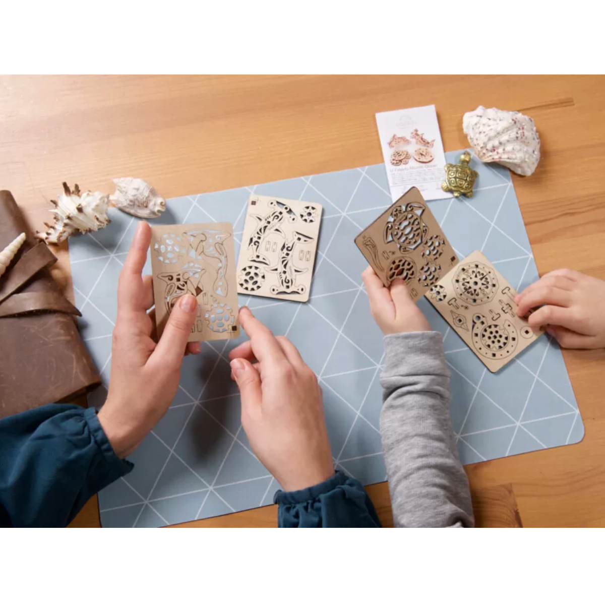 UGEARS 70201 - U-Fidgets Atlantic Ocean - Einsteigerset 3-D Holzspielzeug – Bild 4