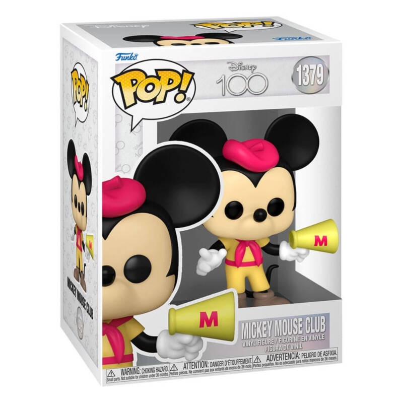 Ludibrium-Disney's 100th Anniversary POP! - Disney Vinyl Figur Mickey Mouse Club - Mickey 9 cm