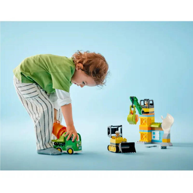 Ludibrium-LEGO Duplo 10990 - Baustelle mit Baufahrzeugen - Klemmbausteine