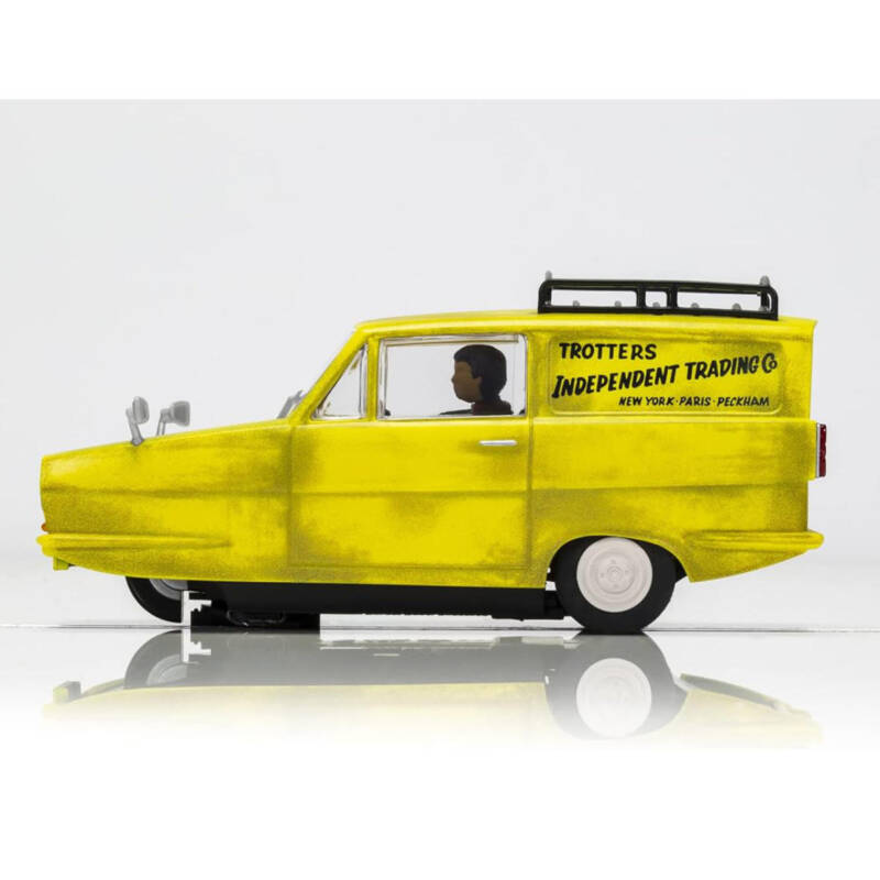 Ludibrium-Auto zu Rennbahn Scalextric C4223 - Reliant Regal Supervan - Only Fools and Horses Slot Car