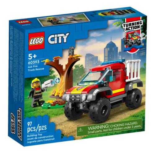 Ludibrium-Lego City 60393 - Feuerwehr-Pickup - Klemmbausteine