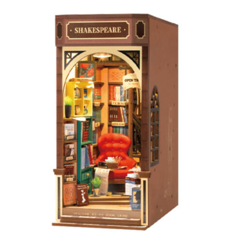 Ludibrium-Rolife TGB07 - Bookstore Bücherecken-Diorama - 3D Holzpuzzle
