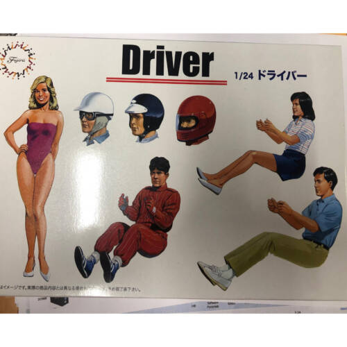 Fujimi 116600 - Garage & Tools Drivers Fahrer, Fahrerin, Rennfahrer, 1:24 Set