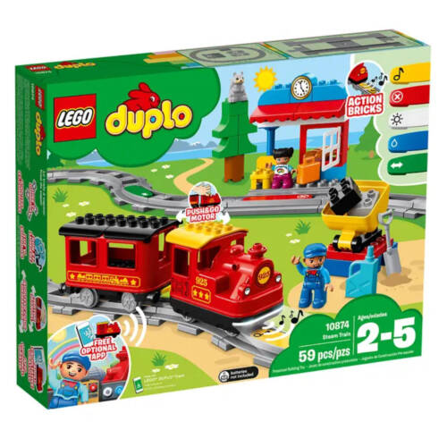 Ludibrium-LEGO Duplo 10874 - Dampfeisenbahn - Klemmbausteine