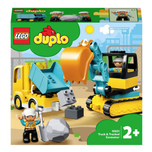 Ludibrium-LEGO Duplo 10931- Bagger und Laster - Klemmbausteine