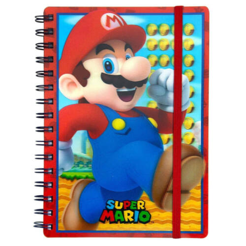 Ludibrium-Super Mario - Mario - 3D A5 Notizbuch
