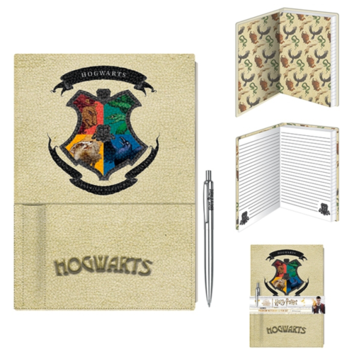 Ludibrium-Harry Potter - Intricate Houses - Premium Notizbuch mit Kugelschreiber