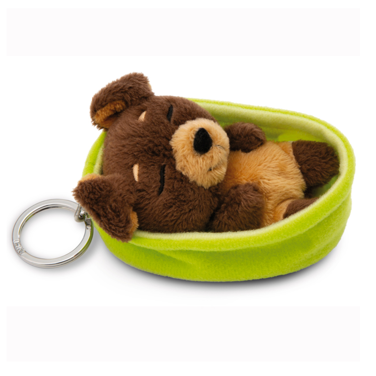 Nici - Sleeping Pets Hund dunkelbraun - Schlüsselanhänger – Bild 2