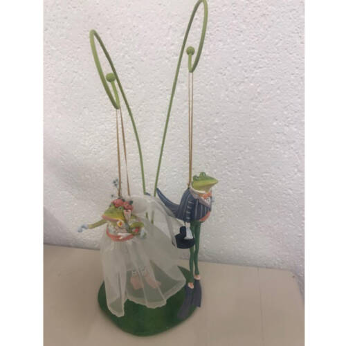 Krinkles - Frosch-Hochzeitspaar inkl. Ständer