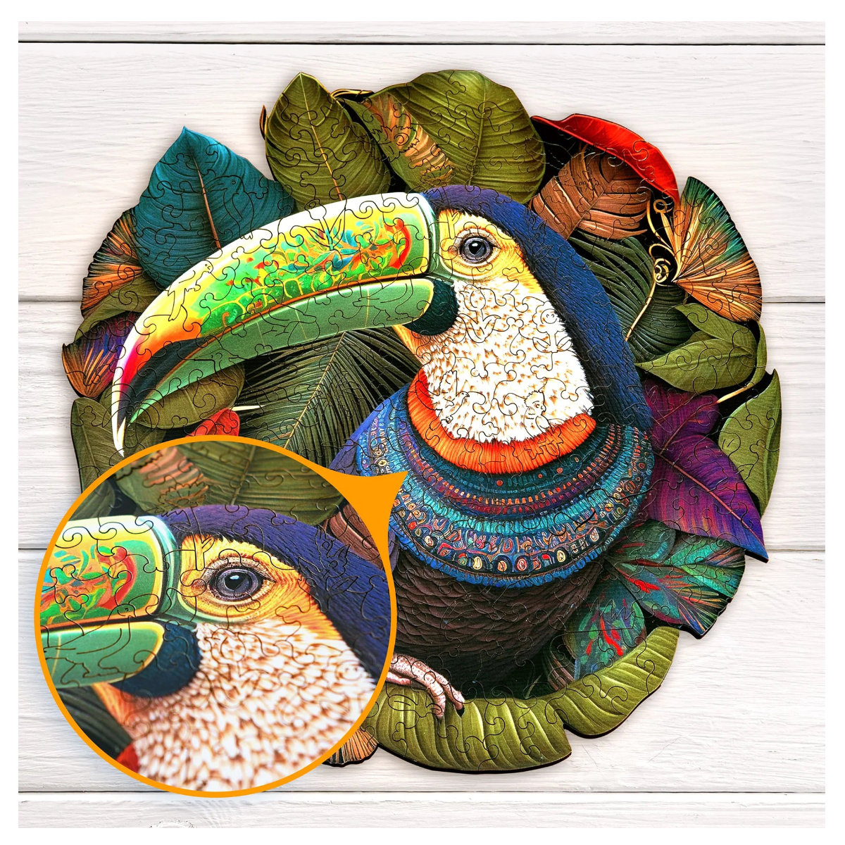 ESC - Puzzle Toucan 200 Teile - Holzpuzzle – Bild 4