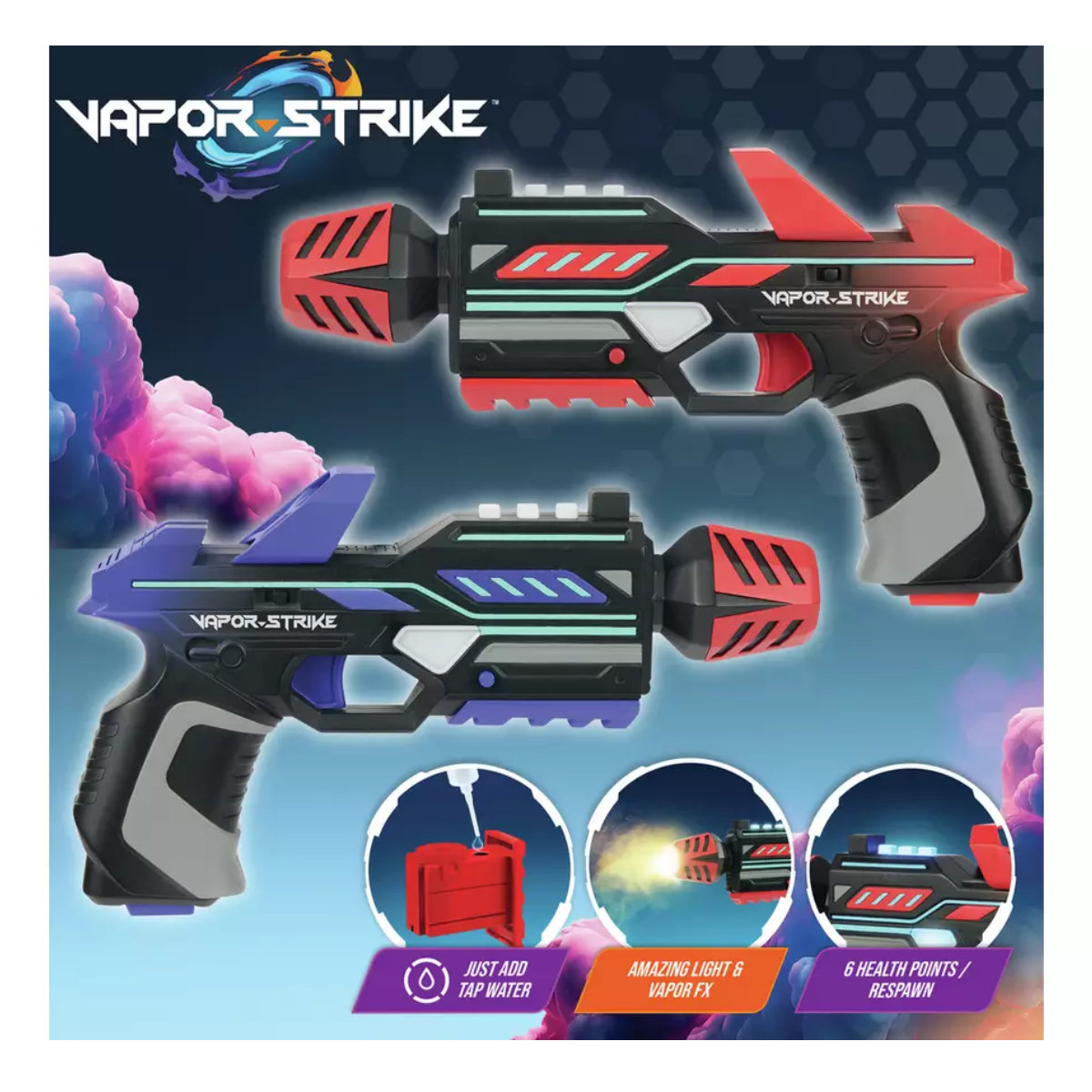 Ludibrium-Vapor Strike Pistols Laser-Tag-Spiel 2-Player Set