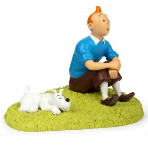 Ludibrium-Tim und Struppi - Tim und Struppi sitzen im Gras