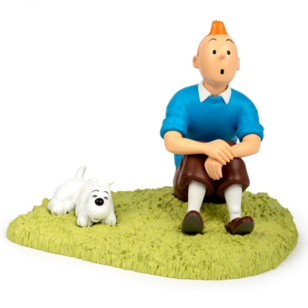Tim und Struppi - Tim und Struppi sitzen im Gras / Tintin et milou - Tintin assis dans l'herbe – Bild 2