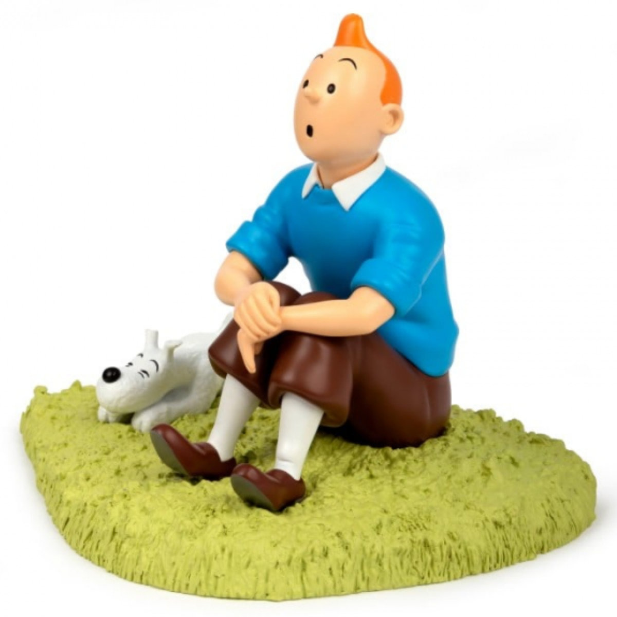 Tim und Struppi - Tim und Struppi sitzen im Gras / Tintin et milou - Tintin assis dans l'herbe – Bild 4