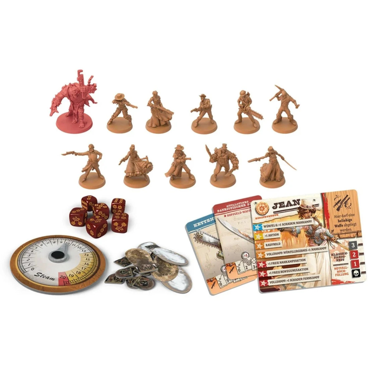 Ludibrium-Asmodee - Zombicide Undead or Alive Gears and Guns - Brettspiel