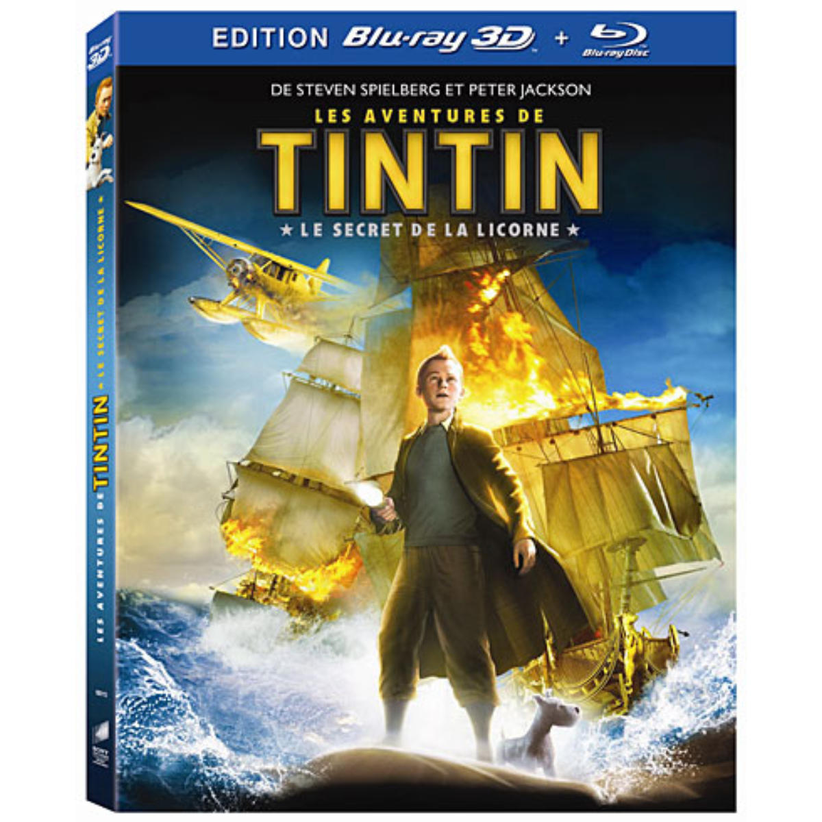 DVD - Tintin - Le Secret de la Licorne - Blu-Ray 3D active + Blu-Ray