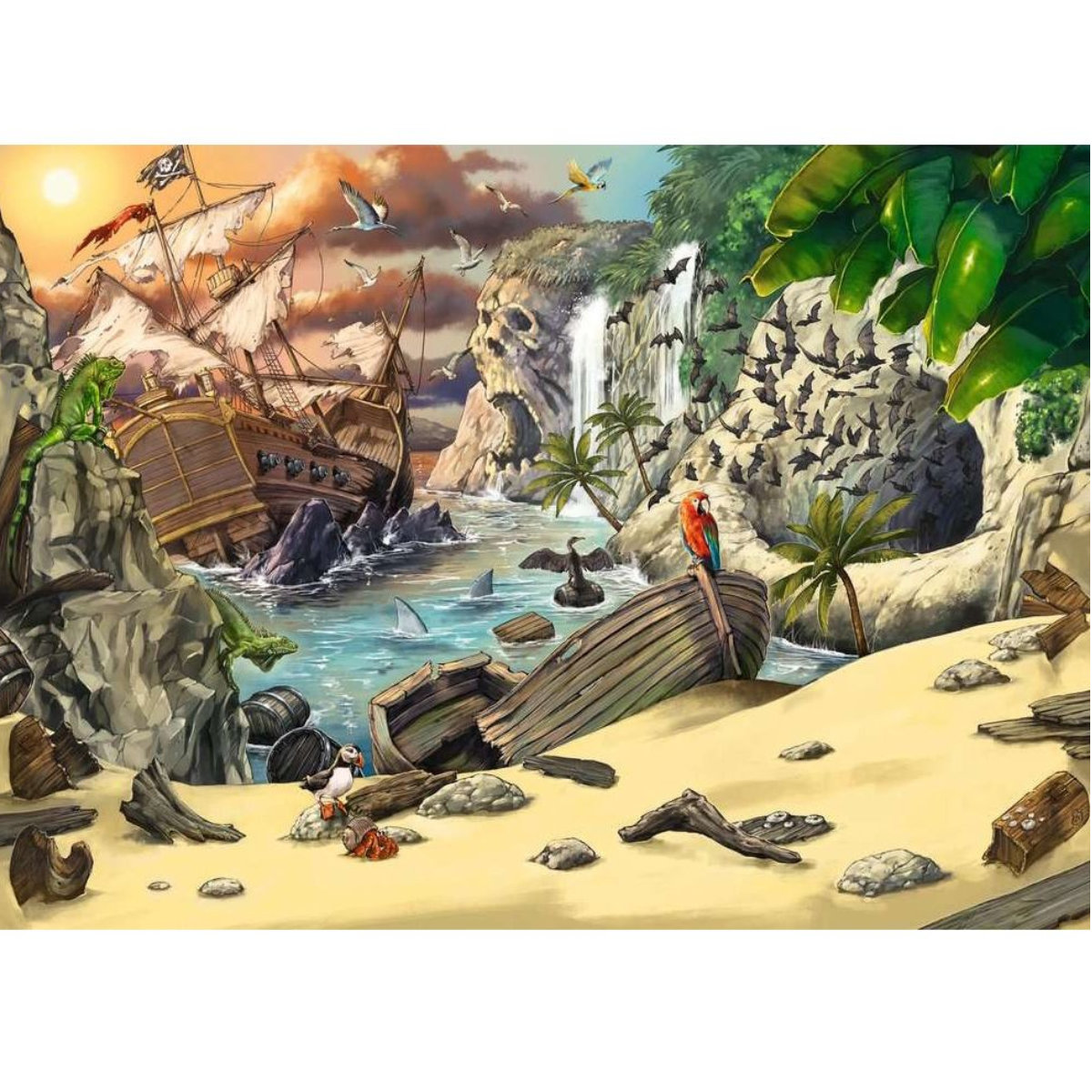 Ludibrium-Ravensburger Puzzle - Escape Puzzle Kids Piratenabenteuer - 368 Teile