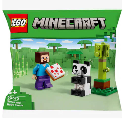 Ludibrium-LEGO® Minecraft™ 30672 - Steve mit Panda Baby