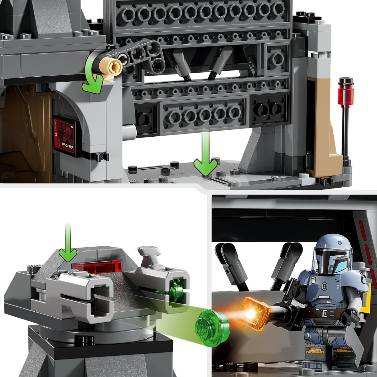 Lego® Star Wars 75386 - Duell zwischen Paz Vizsla™ und Moff Gideon™ - Klemmbausteine – Bild 5