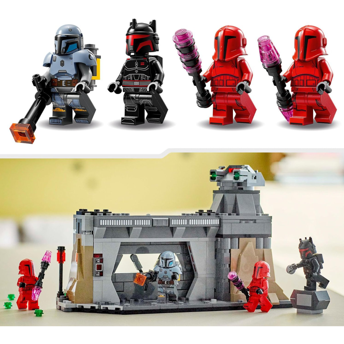 Lego® Star Wars 75386 - Duell zwischen Paz Vizsla™ und Moff Gideon™ - Klemmbausteine – Bild 4