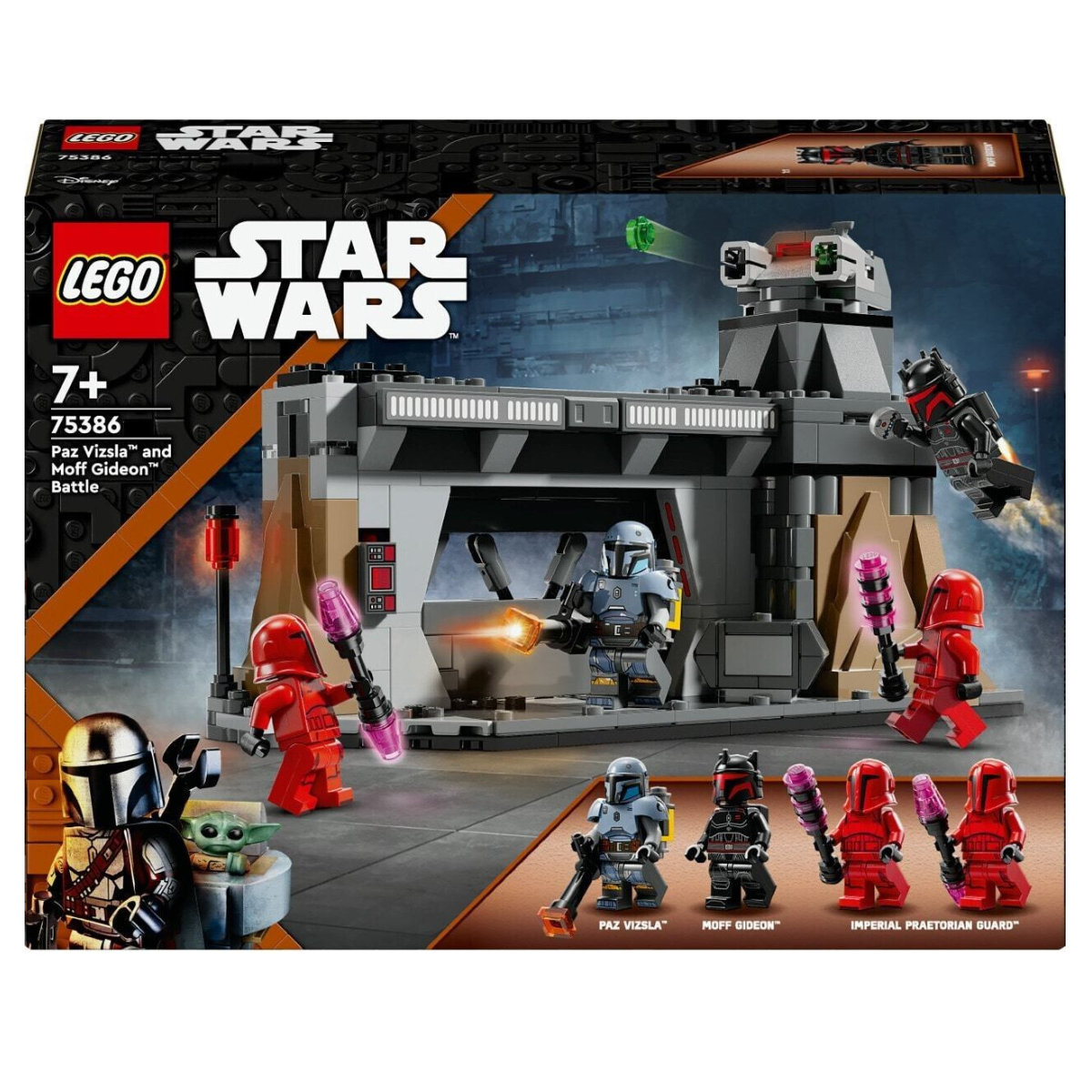 Ludibrium-Lego® Star Wars 75386 - Duell zwischen Paz Vizsla™ und Moff Gideon™ - Klemmbausteine