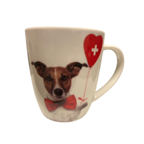 Hundetasse Jack Russell Terrier mit CH-Kreuz