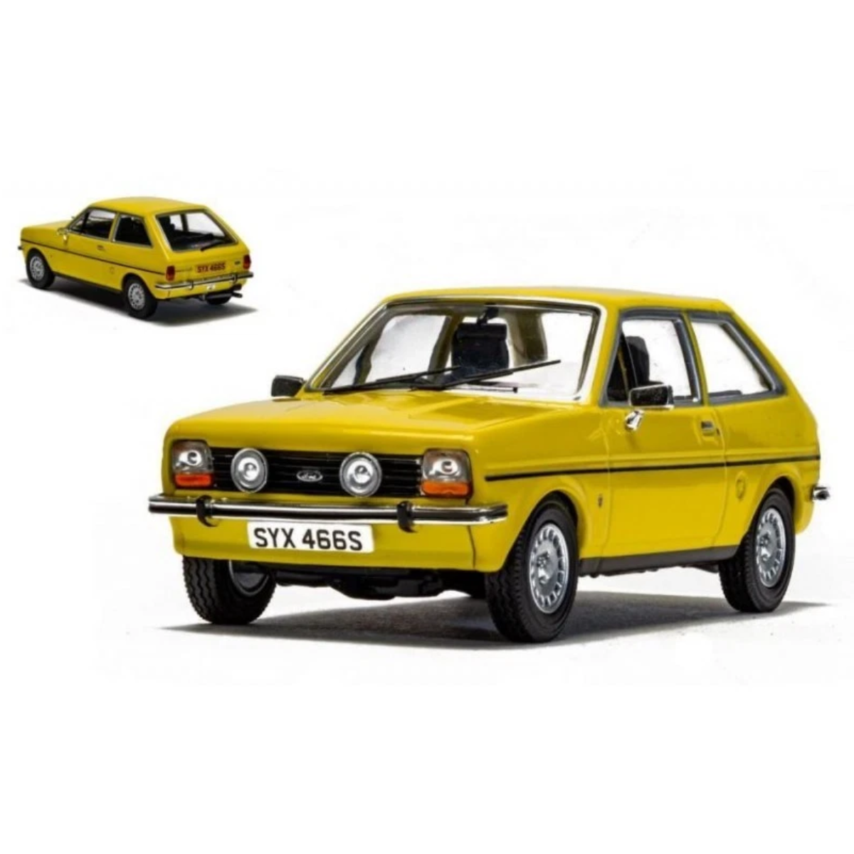 Corgi - Vanguards 1:43 Ford Fiesta MkI 1.3 Ghia, Signal Yellow