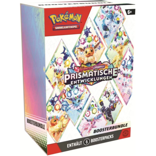 Pokémon TCG: Scarlet & Violet SV08.5 - Scarlet & Violet: Prismatische Entwicklungen Booster Bundle deutsch - (6 Packs) - DE