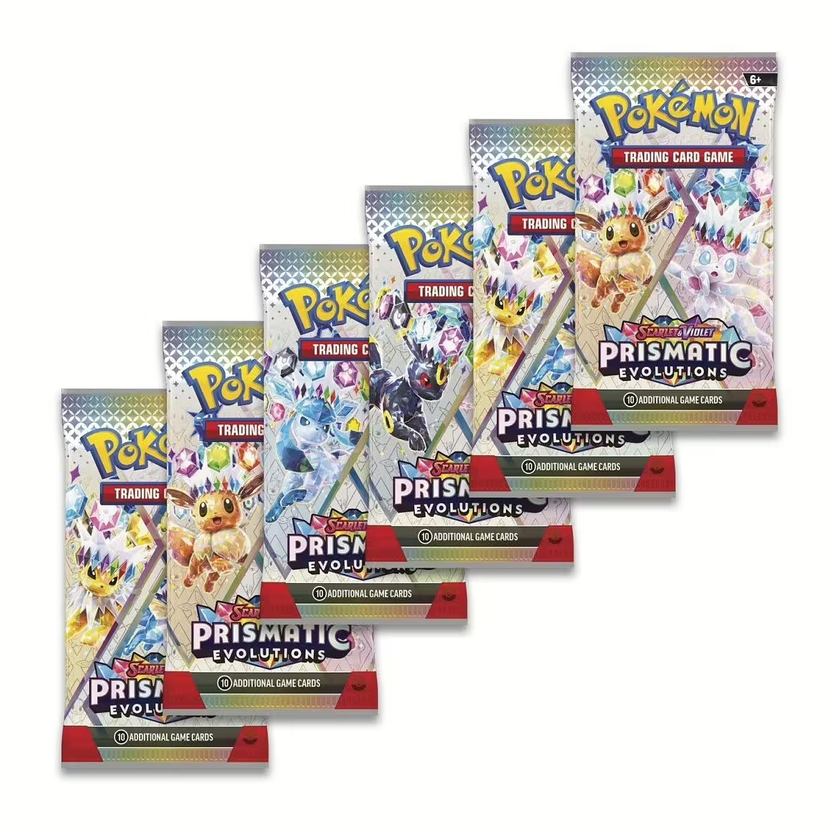 Pokémon TCG: Scarlet & Violet SV08.5 - Prismatic Evolutions Booster Bundle (6 Packs) - EN – Bild 2