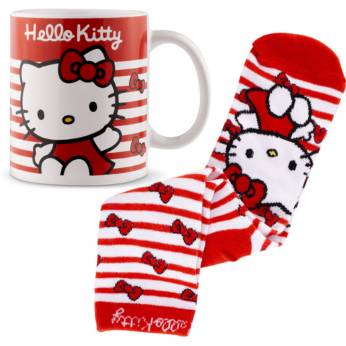 Hello Kitty Geschenkeset 2 Tasse 350 ml mit Socke