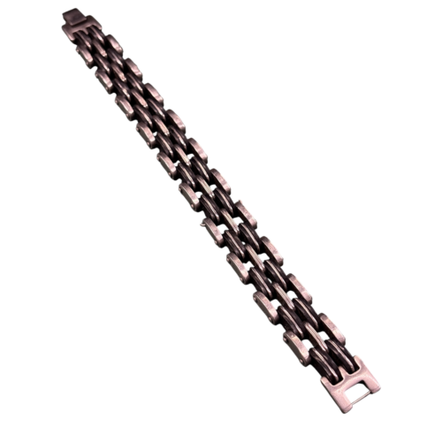  Herrenarmkette aus Stahl – 20 cm lang, 1,5 cm breit, Gliederkette