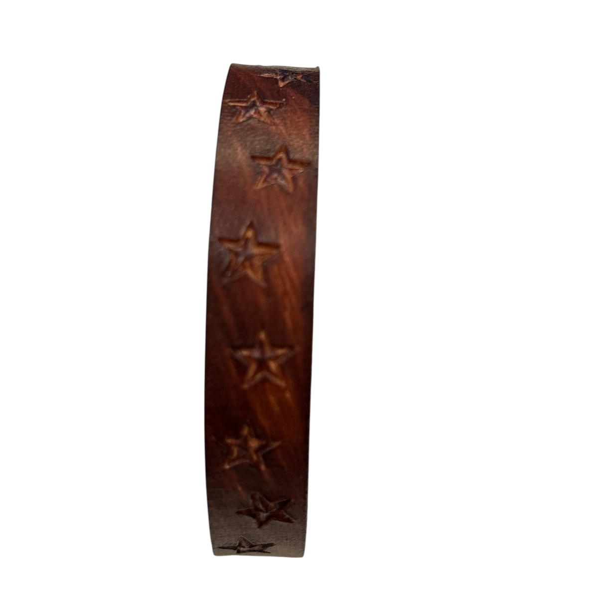Lederarmband Herren braun mit Sternchen – 20 cm Armumfang, 1,2 cm breit