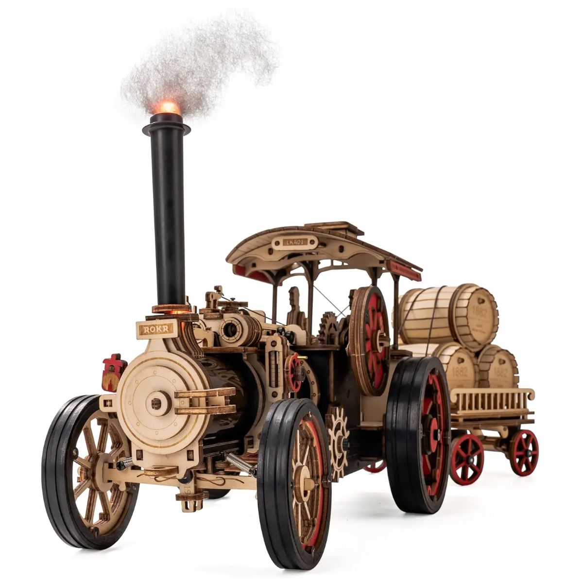 ROKR - Dampfmaschine LKA01 - Holzbausatz – Bild 2