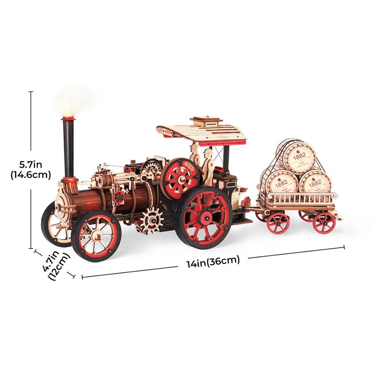 Ludibrium-ROKR - Dampfmaschine LKA01 - Holzbausatz