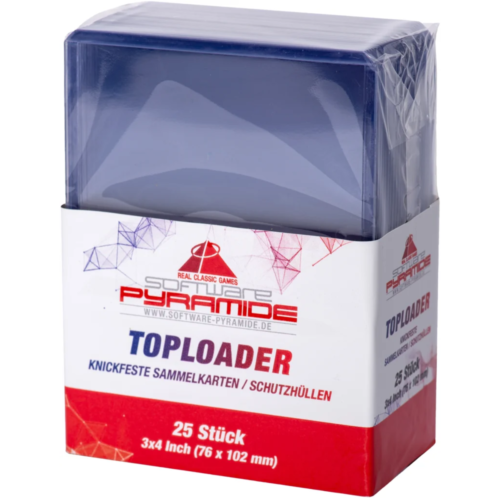 Pyramide Software - Trading Card Sleeves - 25 Piece Toploader Clear Pack