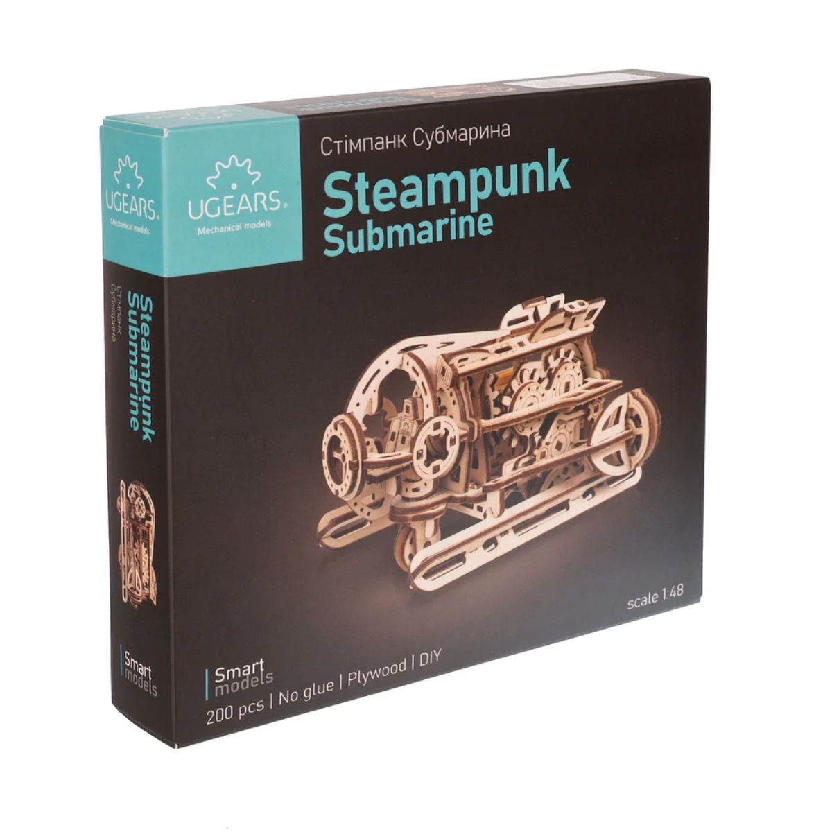 UGEARS 70229 - Steampunk U-Boot - 3-D Holzspielzeug