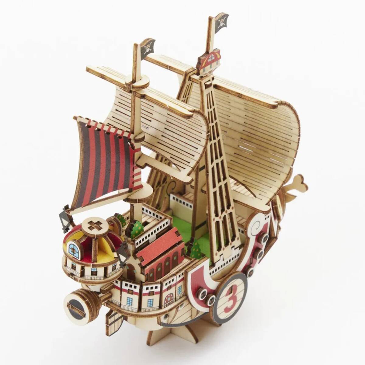 One Piece 66007 - Thousand Sunny der Strohhutbande - 3D Holzbausätze – Bild 6