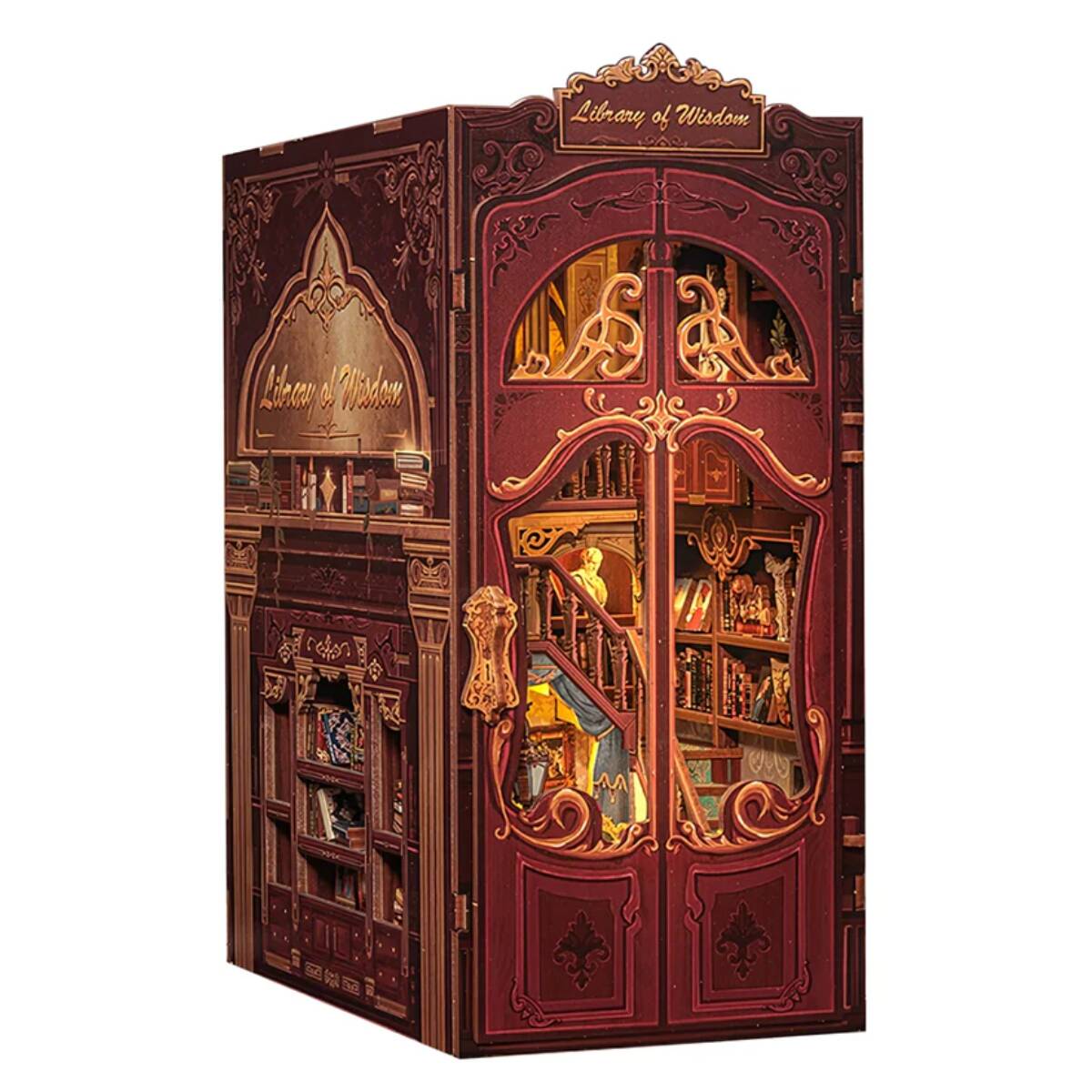 Ludibrium-CuteBee DC03 - Book Nook Library of Wisdom – 3D Holzbausatz