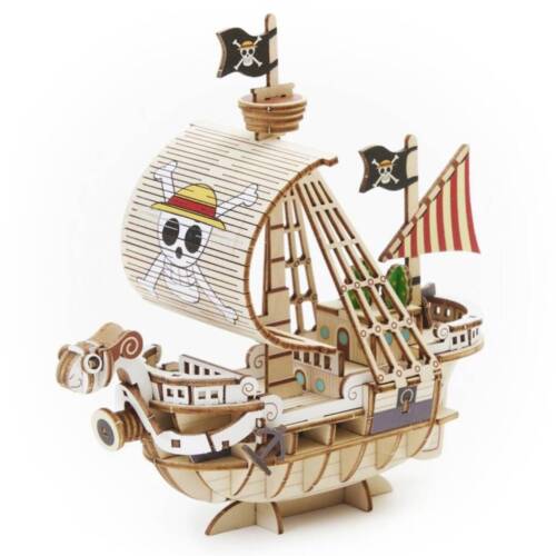 Ludibrium-One Piece 66002 - Going Merry der Strohhutbande - 3D Holzbausätze