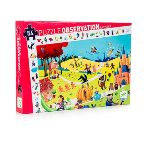 Djeco - Puzzle Märchen Observation und Poster
